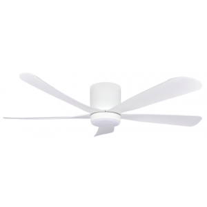 56" Ceiling Fan White 5 Blade With Remote + LED Cct