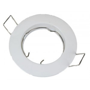 WHITE 80mm FIXED DOWNLIGHT MR16