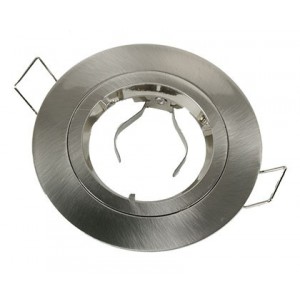 Satin Nickel Zinc Alloy Fixed Downlight