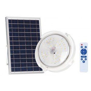 Solar 60W LED Bulkhead CCT Adjustable with 6W PV Panel and Remote
