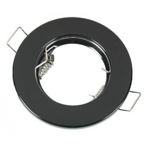 Black 80mm Fixed Downlighter