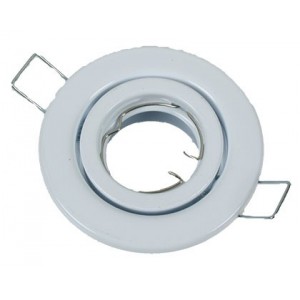 White 68mm Adjustable MR11 Downlighter