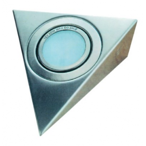 Satin Nickel Triangle Downlighter G4 Lamp