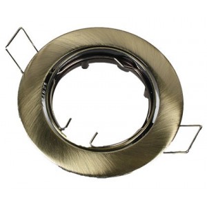 Green Antique Brass 82mm Adjustable Downlighter