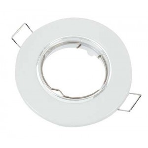 White 82mm Adjustable Downlighter MR16
