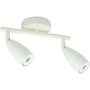 230VAC 7.6W White LED Integrated 2X Adjustable Spot Light 4000K