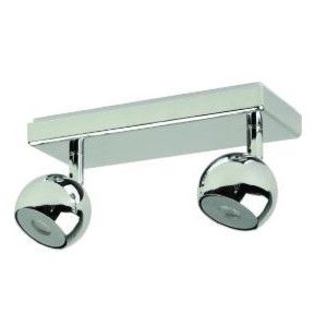 Chrome LED Integrated 2x Adjustable Spot Light 10W 4000K