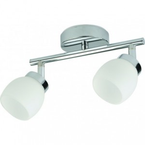 230VAC 7W Chrome LED Integrated 2X Adjustable Spot Light 4000K