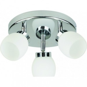 230VAC 13.5W Chrome LED Integrated 3X Adjustable Spot Light 4000K