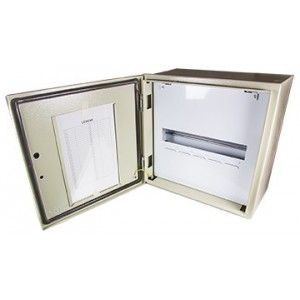 1x16 WAY IND STEEL SURF DIN DB IP54 GREY