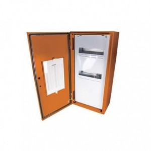 2x12 (24) Way Industrial Steel Surface DIN DB IP54 Orange