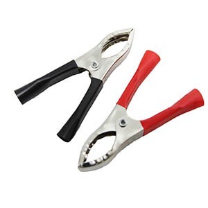 Black and Red 20A Battery Clamp Set