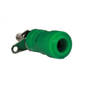 Green 16A 4mm Banana Socket M4 Solder 10 Pack