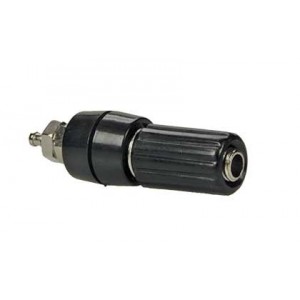 Black 16A 4mm Banana Socket - M4/10