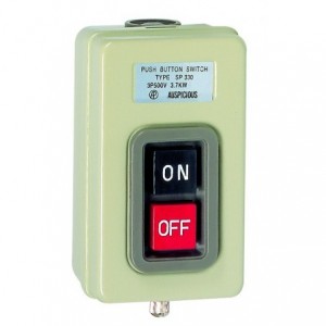 3.7kW 3PH Manual Motor Switch Grey Steel IP42