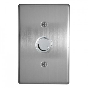 500W Rotary Dimmer ON/OFF Steel Silver Cover Plate