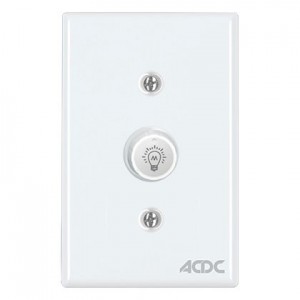 500W Rotary Dimmer ON/OFF Steel Cover Plate