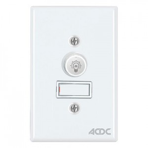 500W Rotary Dimmer ON/OFF With Switch White Steel Cover Plate