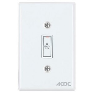 800W Push Button Dimmer ON/OFF C/W Dim Module Steel