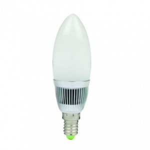 230VAC 1.6W Cool White E14 Candle Type Lamp