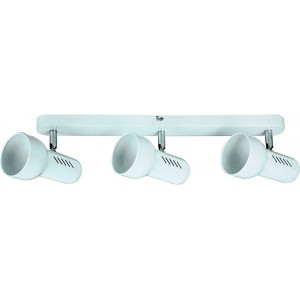 White 60W Max 3 Spot Ceiling Lamp