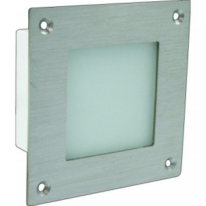 230VAC Warm White LED Light Plastic IP68 80x80x42mm