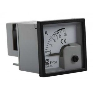 48x48 10A AC Direct Ammeter with 200% Overload Scale