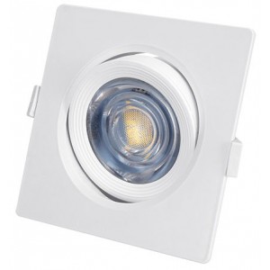 100-240AC 7W Cool White Adjustable LED Downlight 90x90mm