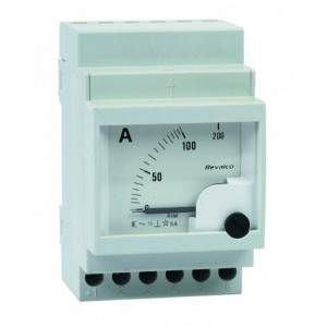 Ammeter 1A AC CT Driven Without Scale Plate DIN Mount