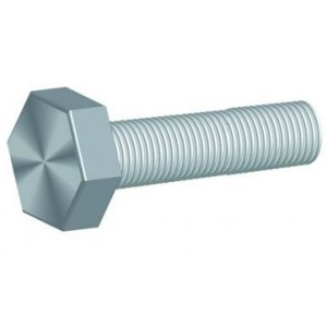 Plated Hex Head Set Screws M6 x 25 - 100 Pack