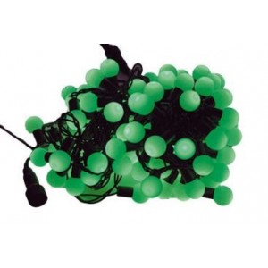 Green LED Ball String Light 5M 50 LED IP44 230VAC