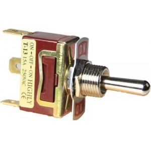 Toggle Switch Spring Return ON-OFF-ON SPDT 16A