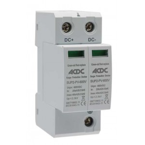 2 Pole 40KA PV SPD 600VDC Surge Protection Device