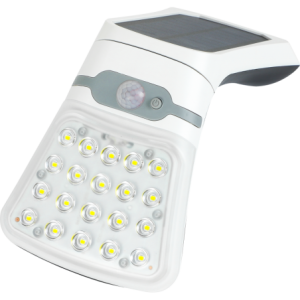 Solar LED Wall Light with PIR and Solar Panel 3.7V 1800mAh