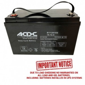 12V 102A/H Deep Cycle Battery