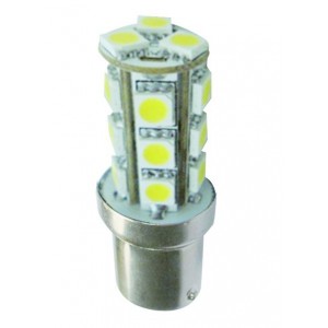 12VDC T20 Automotive LED Light 2.55W BA15S Base (2 Per Pack)