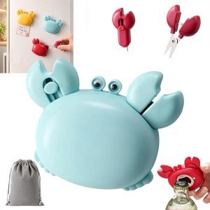 Multifunctional Crab 4-in-1 Magnetic Bottle Opener
