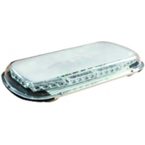 10-30VDC MINI LIGHTBAR/32WATT/CLEAR LENS/BLUE LED/440X220X80
