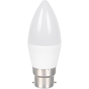 230VAC 5W B22 LED Cool White Candle Lamp 4200K