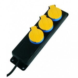 Schuko Extender 15A In 3 Socket Out