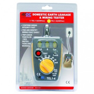 230VAC Plug-In Earth Leakage Tester 10-35mA