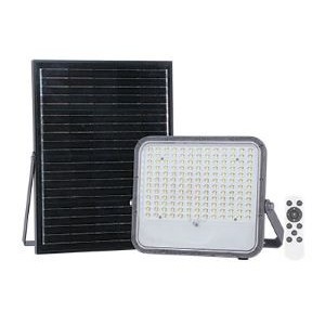 Solar 200W LED Floodlight with 20W PV Panel- 3.2V/20Ah Battery and Remote