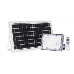 Solar 20W LED Floodlight with 6W PV Panel- 3.2V/5Ah Battery and Remote