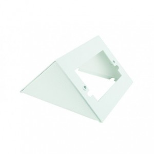 White Metal Surface Double Socket Base