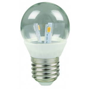 3W LED Golf Ball Lamp Clear E27 Dimmable Warm White 85-260VAC