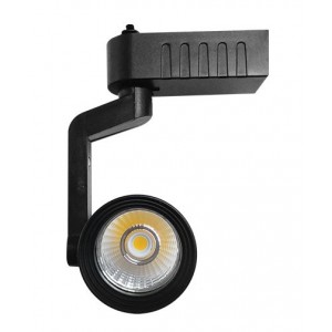 Black LED Track Light 9W Cool White Fixed Angle (110-265VAC)