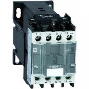 4kW 400V 3-Pole Contactor with 1NO and 24VDC Coil