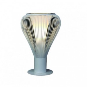 Steel White E27 Table Lamp 230VAC 60W