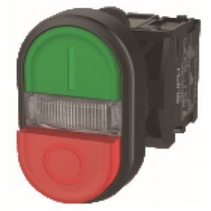 22mm R/G Extended Illuminated Double Pushbutton Head