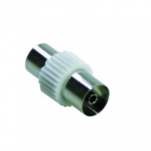 Coaxial Adaptor F-F Steel 9.5mm Dia/2